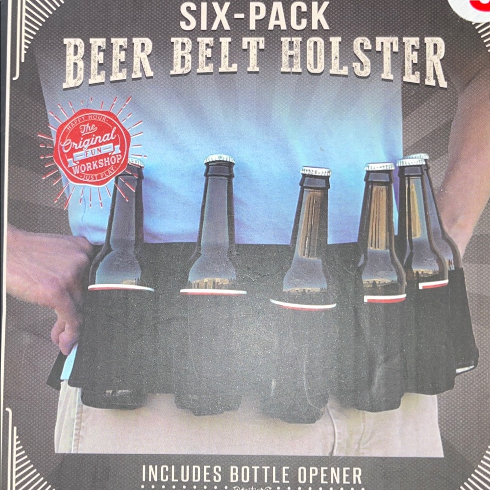 BOGO FREE Black Beer Belt Holster NWT